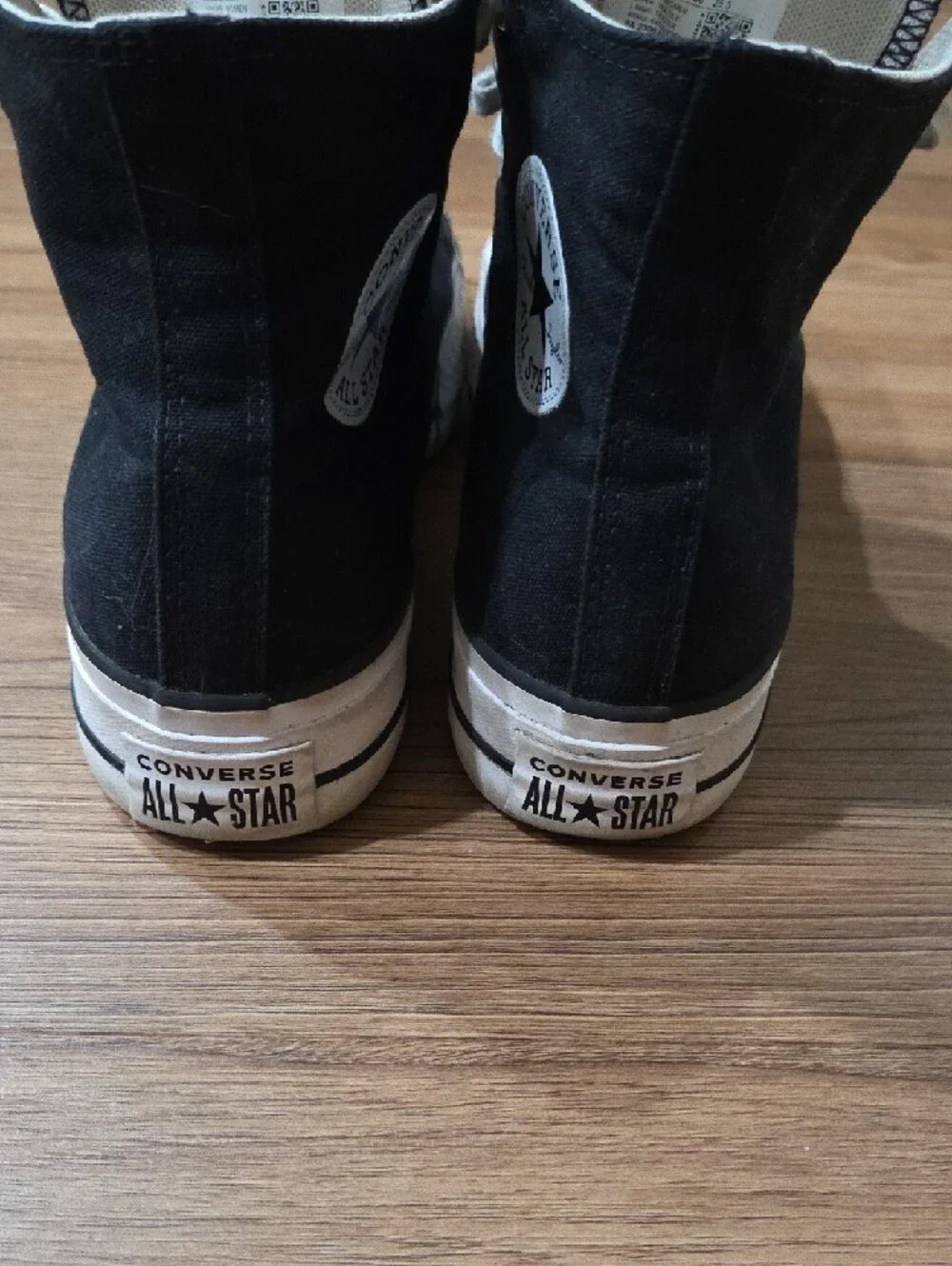 Converse Black High Top Platform Sneakers - Picture 5 of 7